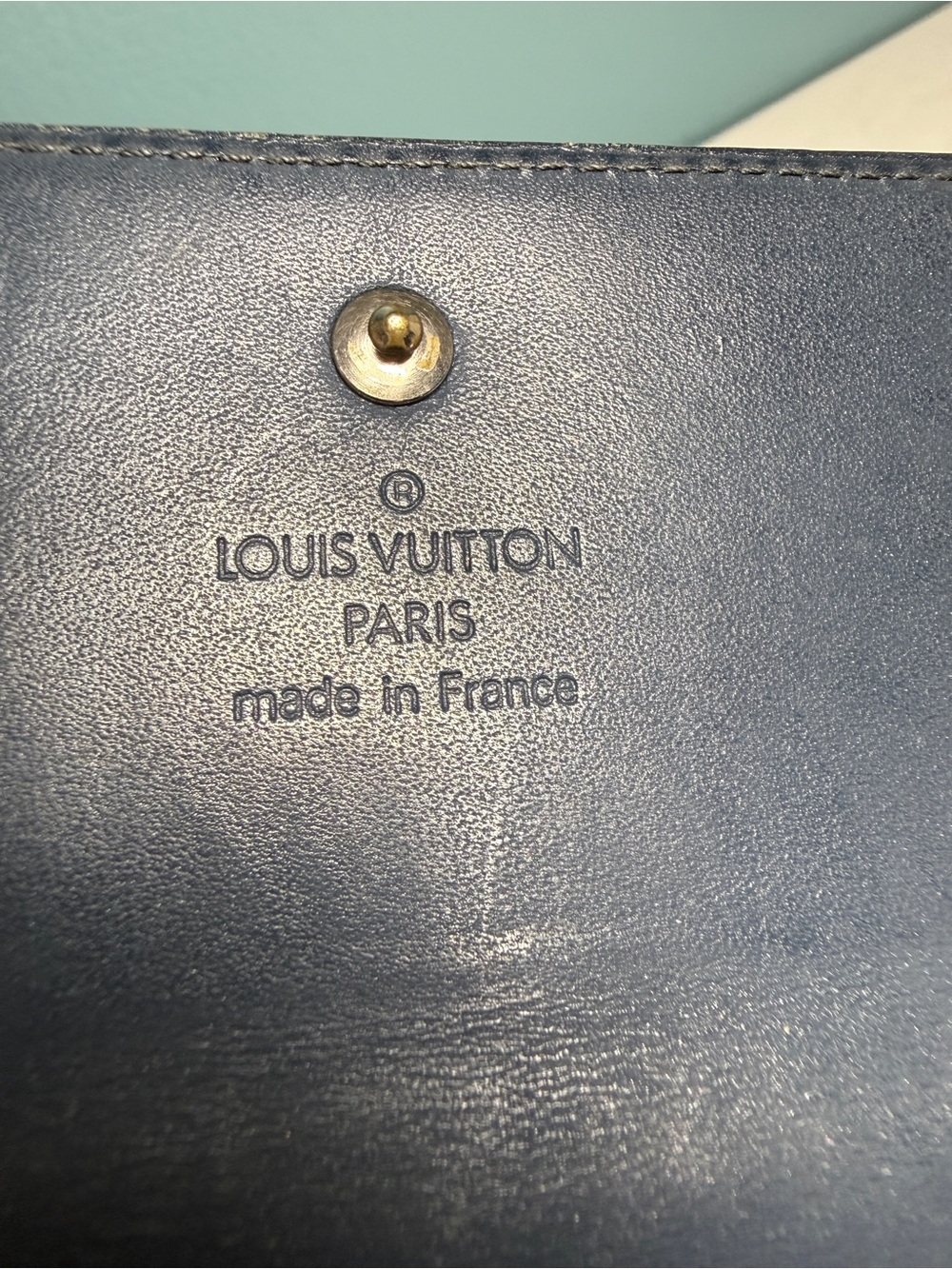 Authentic Louis Vuitton Monogram Mat Elise Trifold Wallet - Matte Noir Black - Picture 8 of 8